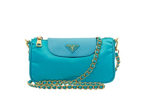 prada nylon crossbody bag- turquoise|prada crossbody handbags.